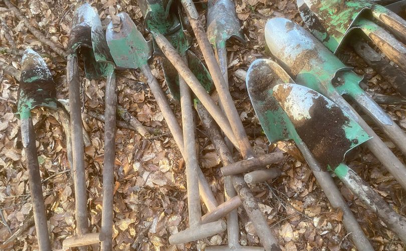 Spade for Kocher’s tree-planting campaign
