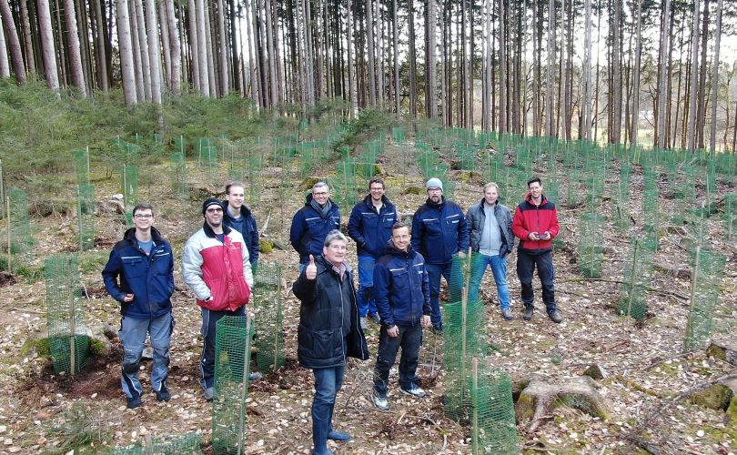 Kocher team supports the tree-planting campaign